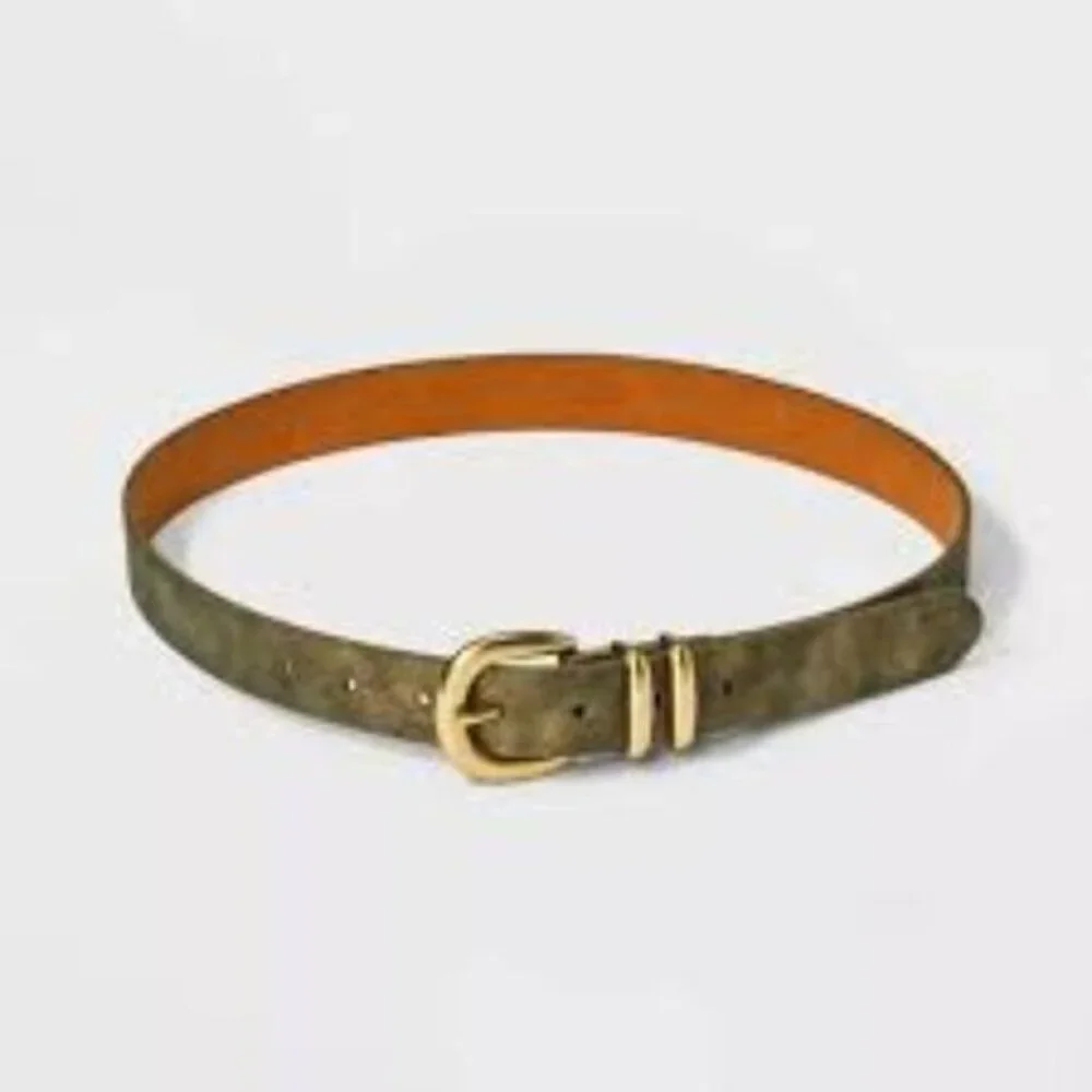 Universal Thread Belt Gold Faux Leather Metallic Womens Size Medium